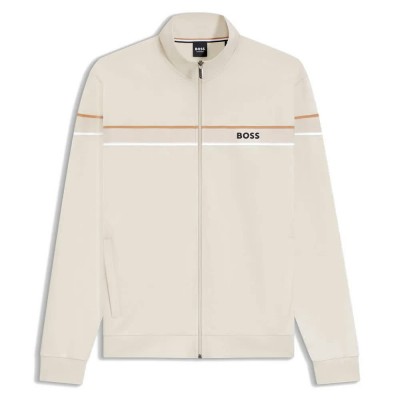 блуза,мъжки,пуловери,boss,iconic,10269546,full,zip,sweatshirt,beige,(open,white)