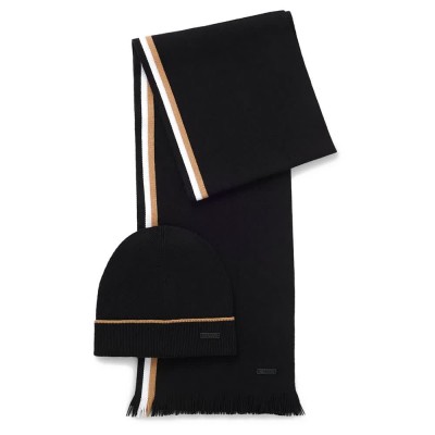 шал,ръкавици,шапки,и,шалове,boss,set,henzo,10274333,scarf,black,(black)