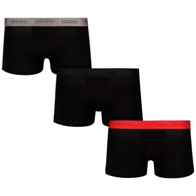 боксерки,мъжко,бельо,hugo,50532611,trunk,boxers,3,units,black,(black)