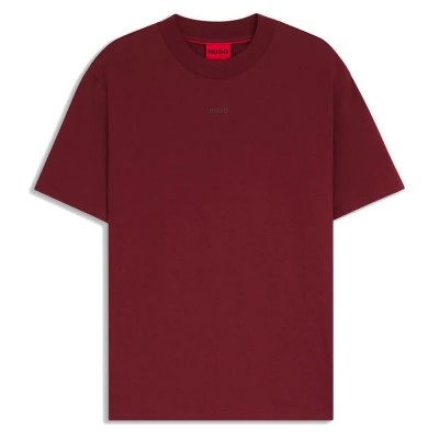 тениска,мъжки,тениски,hugo,dapolino,10248326,01,short,sleeve,t,shirt,dark,red,(red)