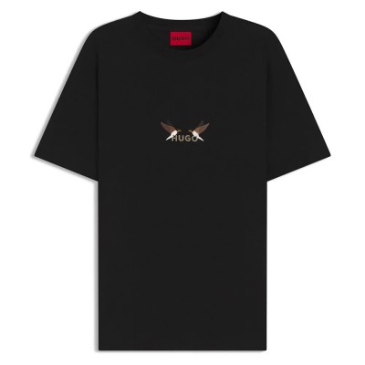 тениска,мъжки,тениски,hugo,dugolini,10272987,t,shirt,black