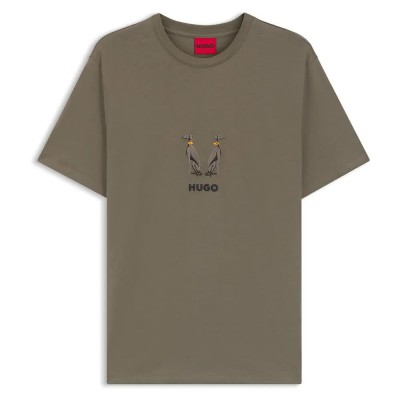 тениска,мъжки,тениски,hugo,dugolini,10272987,t,shirt,medium,grey,(green,grey)