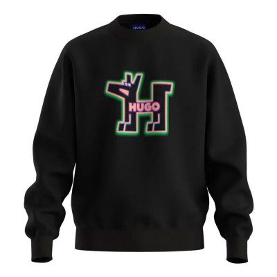 блуза,мъжки,пуловери,hugo,newirex,10273008,01,blue,sweatshirt,black