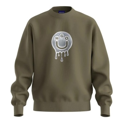 блуза,мъжки,пуловери,hugo,newirex,10273008,01,blue,sweatshirt,open,green