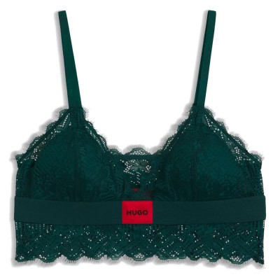 дамско,бельо,дамски,бикини,и,танкини,hugo,rl,lace,bra,dark,green,(green)
