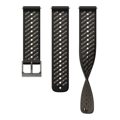 електро,suunto,athletic,8,22,mm,silicone,strap,silver,(black)