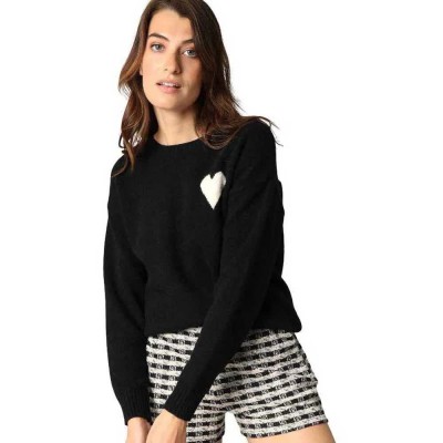 блуза,дамски,пуловери,дамски,плетени,дрехи,deeluxe,adonis,sweater,black