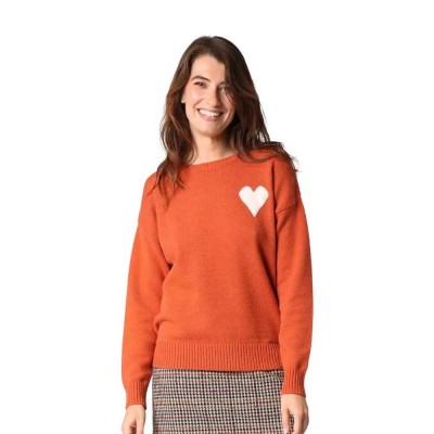 блуза,дамски,пуловери,дамски,плетени,дрехи,deeluxe,adonis,sweater,brick