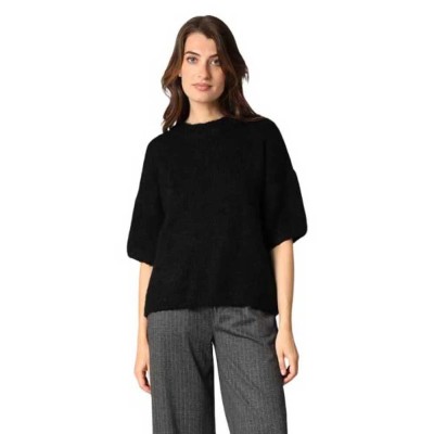 блуза,дамски,пуловери,дамски,плетени,дрехи,deeluxe,ambra,sweater,black