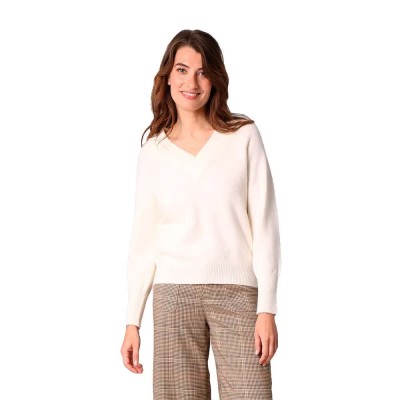 блуза,дамски,пуловери,дамски,плетени,дрехи,deeluxe,berilde,v,neck,sweater,off,white