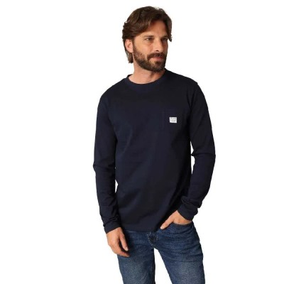 тениска,мъжки,тениски,deeluxe,bump,long,sleeve,t,shirt,navy