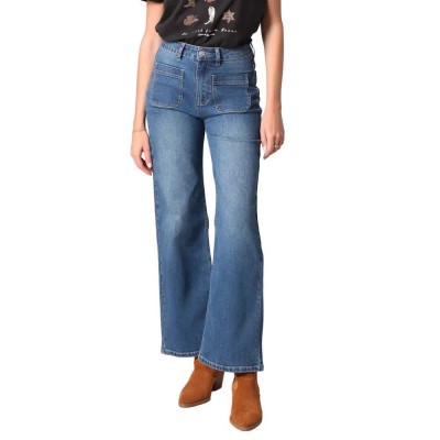 дънки,дамски,панталони,deeluxe,lizette,bootcut,jeans,stone,used