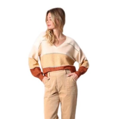 блуза,дамски,пуловери,дамски,плетени,дрехи,deeluxe,lodina,v,neck,sweater,beige