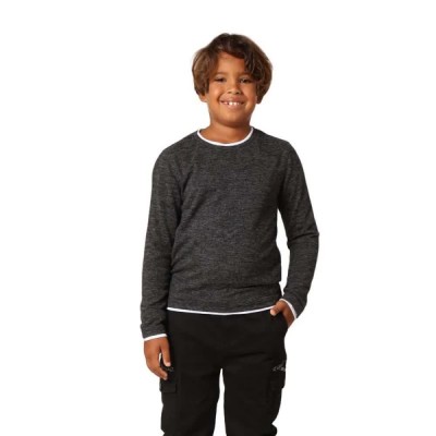 тениска,детски,тениски,deeluxe,monan,long,sleeve,t,shirt,dark,grey,melange