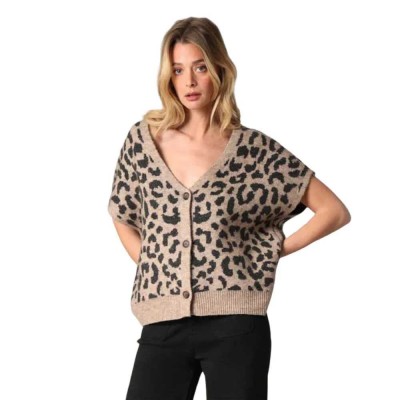 потник,дамски,пуловери,дамски,плетени,дрехи,deeluxe,nerile,knitted,vest,taupe