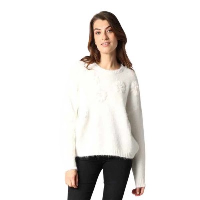 блуза,дамски,пуловери,дамски,плетени,дрехи,deeluxe,nohana,sweater,off,white