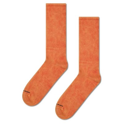 чорапи,мъжки,чорапи,happy,socks,acid,wash,sneaker,crew,socks,orange