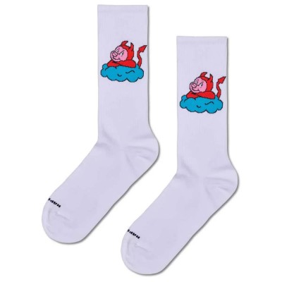 чорапи,мъжки,чорапи,дамски,чорапи,happy,socks,bad,pig,sneaker,crew,socks,white,(white)