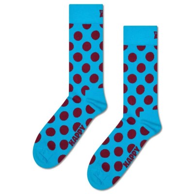чорапи,мъжки,чорапи,дамски,чорапи,happy,socks,big,dot,crew,socks,blue,(turquoise)