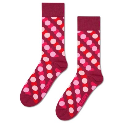 чорапи,мъжки,чорапи,happy,socks,big,dot,shade,crew,socks,dark,red,(red,pink)
