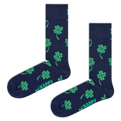 чорапи,мъжки,чорапи,happy,socks,big,luck,crew,socks,navy,(blue)