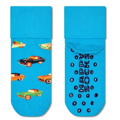 чорапи,детски,чорапи,happy,socks,car,anti,slip,socks,blue