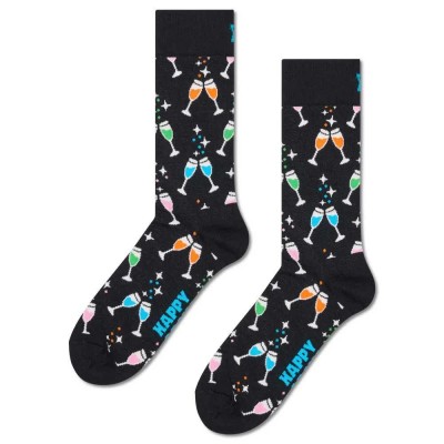 чорапи,мъжки,чорапи,дамски,чорапи,happy,socks,cheers,crew,socks,black,(black)