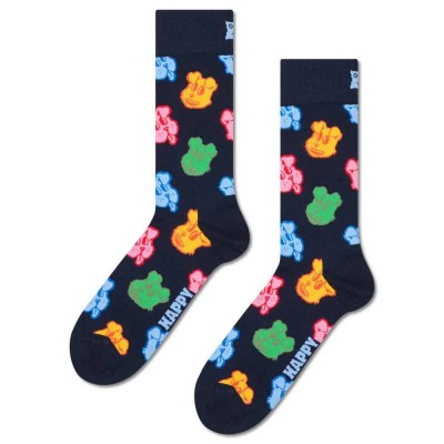 чорапи,мъжки,чорапи,happy,socks,dog,crew,socks,navy,(blue)