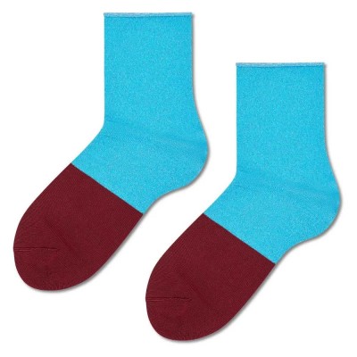 чорапи,мъжки,чорапи,дамски,чорапи,happy,socks,extended,toe,1,2,crew,crew,socks,blue,(blue)