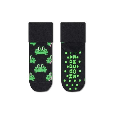 чорапи,детски,чорапи,happy,socks,frog,anti,slip,socks,black