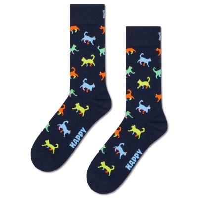 чорапи,мъжки,чорапи,дамски,чорапи,happy,socks,kitten,love,crew,socks,blue,(navy)