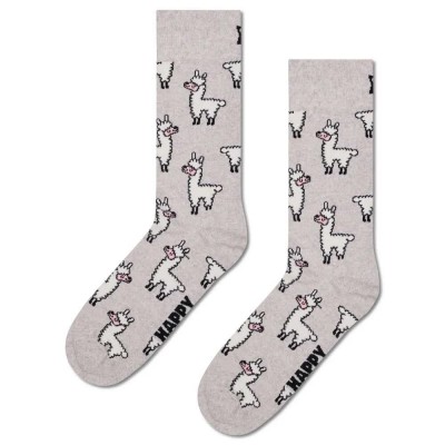 чорапи,мъжки,чорапи,happy,socks,llama,crew,socks,grey