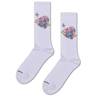 чорапи,мъжки,чорапи,happy,socks,peace,sneaker,crew,socks,white,(white)