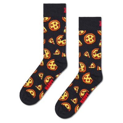 чорапи,мъжки,чорапи,happy,socks,pixelated,pizza,crew,socks,black