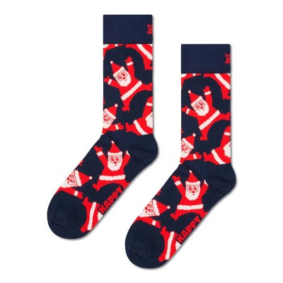 чорапи,мъжки,чорапи,happy,socks,santa,crew,socks,blue,(navy)