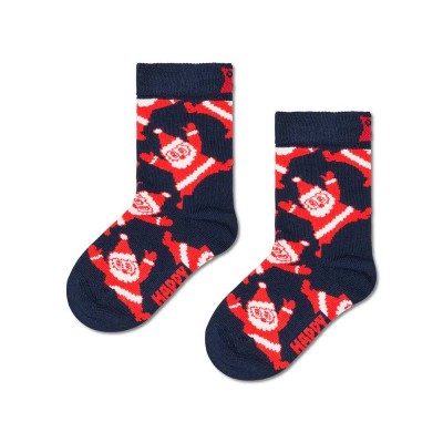 чорапи,мъжки,чорапи,дамски,чорапи,happy,socks,santa,crew,socks,blue,(navy)