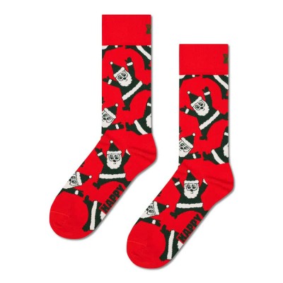 чорапи,мъжки,чорапи,happy,socks,santa,crew,socks,red