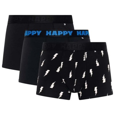 чорапи,мъжко,бельо,happy,socks,black,and,whites,boxers,3,units,black