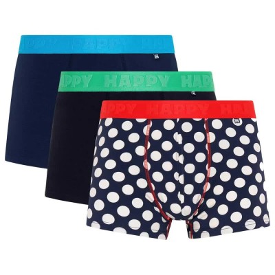 чорапи,мъжко,бельо,happy,socks,navy,big,dots,boxers,3,units,multicolor