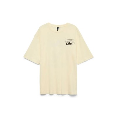 тениска,дамски,тениски,vero,moda,laura,short,sleeve,t,shirt,transparent,yellow,matcha,club,(yellow)