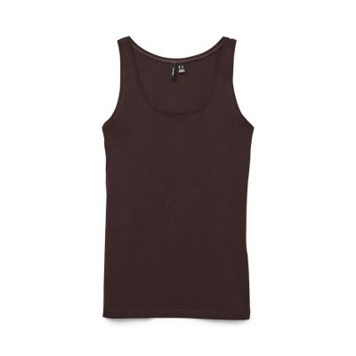 тениска,дамски,тениски,vero,moda,lulu,sleeveless,t,shirt,chocolate,torte,(brown)