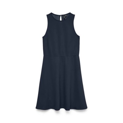 сако,дамски,поли,и,рокли,vero,moda,mira,sleeveless,short,dress,navy,blazer,(blue)