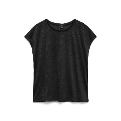 тениска,мъжки,тениски,дамски,тениски,vero,moda,sarah,ava,short,sleeve,t,shirt,black,(black,black)