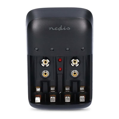 батерии,nedis,bach07,batteries,charger,black,(silver)
