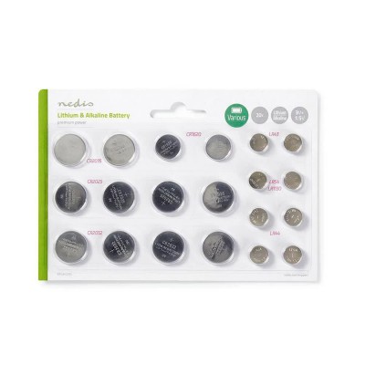 батерии,nedis,balak20bl,button,battery,silver,(clear)