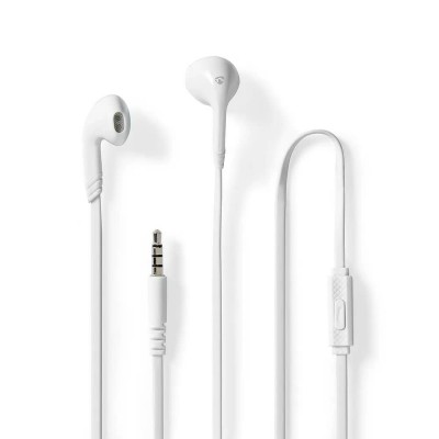 слушалки,слушалки,nedis,hpwd2021wt,earphones,white