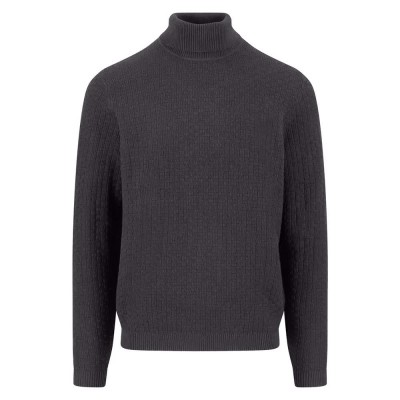 блуза,мъжки,пуловери,дамски,пуловери,fynch,hatton,1508646,high,neck,sweater,grey,(charcoal)