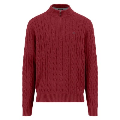 блуза,мъжки,пуловери,fynch,hatton,1509207,half,zip,sweater,garnet,red