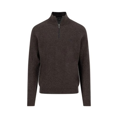 блуза,мъжки,пуловери,дамски,пуловери,fynch,hatton,1510304,half,zip,sweater,grey,(dark,chocolate)