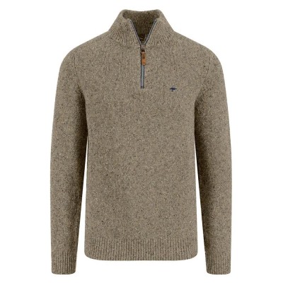 блуза,мъжки,пуловери,fynch,hatton,1510346,half,zip,sweater,beige,(winter,white)